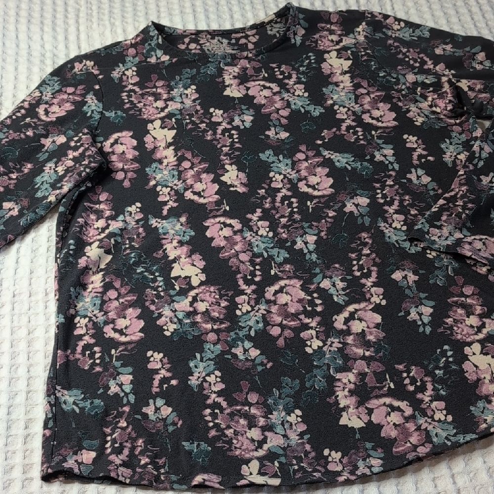 J. Jill Floral Long Sleeve Floral Top